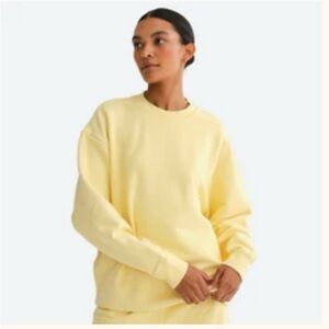 MATE Organic Fleece Oversized Sweatshirt Yellow